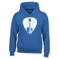 thumbnail image 1 of Shop4Ever Men's Electric Guitar Pick Musician Hooded Sweatshirt Hoodie XXX-Large Royal Blue, 1 of 5