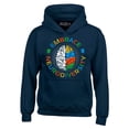thumbnail image 1 of Shop4Ever Men's Embrace Neurodiversity Brain Autism Spectrum ADS Hooded Sweatshirt Hoodie Medium Navy, 1 of 5