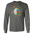 thumbnail image 1 of Shop4Ever Men's Embrace Neurodiversity Brain Autism Spectrum ADS Long Sleeve Shirt Large Charcoal, 1 of 5