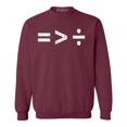 thumbnail image 1 of Shop4Ever Men's Equality Is Greater Than Division Equal Rights Crewneck Sweatshirt Medium Maroon, 1 of 5