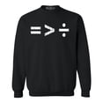 thumbnail image 1 of Shop4Ever Men's Equality Is Greater Than Division Equal Rights Crewneck Sweatshirt XXXX-Large Black, 1 of 5