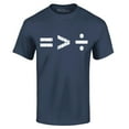 thumbnail image 1 of Shop4Ever Men's Equality Is Greater Than Division Equal Rights Graphic T-shirt XX-Large Navy, 1 of 5