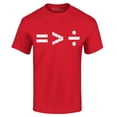 thumbnail image 1 of Shop4Ever Men's Equality Is Greater Than Division Equal Rights Graphic T-shirt XXXXX-Large Red, 1 of 5