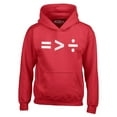 thumbnail image 1 of Shop4Ever Men's Equality Is Greater Than Division Equal Rights Hooded Sweatshirt Hoodie Small Red, 1 of 5