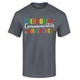 thumbnail image 1 of Shop4Ever Men's Everyone Communicates Differently Autism Graphic T-shirt XXX-Large Charcoal, 1 of 5