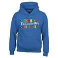 thumbnail image 1 of Shop4Ever Men's Everyone Communicates Differently Autism Hooded Sweatshirt Hoodie Medium Royal Blue, 1 of 5