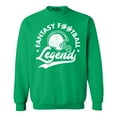 thumbnail image 1 of Shop4Ever Men's Fantasy Football Legend Crewneck Sweatshirt Small Irish Green, 1 of 5