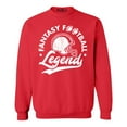 thumbnail image 1 of Shop4Ever Men's Fantasy Football Legend Crewneck Sweatshirt X-Large Red, 1 of 5