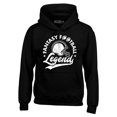 thumbnail image 1 of Shop4Ever Men's Fantasy Football Legend Hooded Sweatshirt Hoodie Small Black, 1 of 5