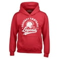 thumbnail image 1 of Shop4Ever Men's Fantasy Football Legend Hooded Sweatshirt Hoodie XXX-Large Red, 1 of 5