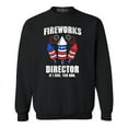thumbnail image 1 of Shop4Ever Men's Fireworks Director 4th of July Crewneck Sweatshirt XXX-Large Black, 1 of 5