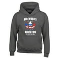 thumbnail image 1 of Shop4Ever Men's Fireworks Director 4th of July Hooded Sweatshirt Hoodie X-Large Charcoal, 1 of 5