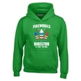 thumbnail image 1 of Shop4Ever Men's Fireworks Director 4th of July Hooded Sweatshirt Hoodie X-Large Irish Green, 1 of 5