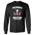 thumbnail image 1 of Shop4Ever Men's Fireworks Director 4th of July Long Sleeve Shirt Medium Black, 1 of 5