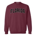 thumbnail image 1 of Shop4Ever Men's Florida State Letter Print Crewneck Sweatshirt XX-Large Maroon, 1 of 5