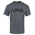 thumbnail image 1 of Shop4Ever Men's Florida State Letter Print Graphic T-shirt X-Large Black, 1 of 5