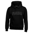 thumbnail image 1 of Shop4Ever Men's Florida State Letter Print Hooded Sweatshirt Hoodie Large Black, 1 of 5