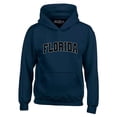 thumbnail image 1 of Shop4Ever Men's Florida State Letter Print Hooded Sweatshirt Hoodie Small Navy, 1 of 5