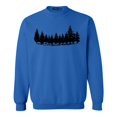 thumbnail image 1 of Shop4Ever Men's Forest Trees Nature Mountains Wildlife Crewneck Sweatshirt Large Royal Blue, 1 of 5