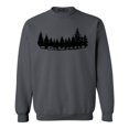 thumbnail image 1 of Shop4Ever Men's Forest Trees Nature Mountains Wildlife Crewneck Sweatshirt Medium Charcoal, 1 of 5