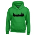thumbnail image 1 of Shop4Ever Men's Forest Trees Nature Mountains Wildlife Hooded Sweatshirt Hoodie Large Irish Green, 1 of 5