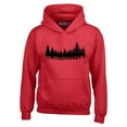 thumbnail image 1 of Shop4Ever Men's Forest Trees Nature Mountains Wildlife Hooded Sweatshirt Hoodie X-Large Red, 1 of 5