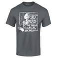 thumbnail image 1 of Shop4Ever Men's Free Speech Inspiring Quote Frederick Douglass Graphic T-shirt X-Large Charcoal, 1 of 5