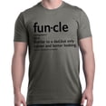 thumbnail image 1 of Shop4Ever Men's Funcle Fun Uncle Graphic T-shirt Small Charcoal, 1 of 5