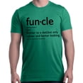 thumbnail image 1 of Shop4Ever Men's Funcle Fun Uncle Graphic T-shirt Small Kelly, 1 of 5