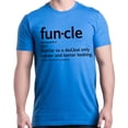 thumbnail image 1 of Shop4Ever Men's Funcle Fun Uncle Graphic T-shirt X-Large Royal Blue, 1 of 5