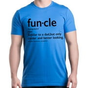 Shop4Ever Men's Funcle Fun Uncle Graphic T-shirt XXXX-Large Royal Blue