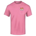 thumbnail image 1 of Shop4Ever Men's Funny Corgi Pocket Size Dog Lovers Graphic T-shirt XXX-Large Azalea Pink, 1 of 5