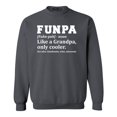 thumbnail image 1 of Shop4Ever Men's Funpa Definition Fun Grandpa Crewneck Sweatshirt X-Large Charcoal, 1 of 5