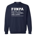 thumbnail image 1 of Shop4Ever Men's Funpa Definition Fun Grandpa Crewneck Sweatshirt XX-Large Navy, 1 of 5