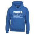 thumbnail image 1 of Shop4Ever Men's Funpa Definition Fun Grandpa Hooded Sweatshirt Hoodie Medium Royal Blue, 1 of 5