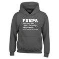 thumbnail image 1 of Shop4Ever Men's Funpa Definition Fun Grandpa Hooded Sweatshirt Hoodie Small Charcoal, 1 of 5