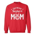 thumbnail image 1 of Shop4Ever Men's German Shepherd Crewneck Sweatshirt Large Red, 1 of 5