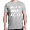 thumbnail image 1 of Shop4Ever Men's Girlfriend Fiance Wife Wedding Graphic T-shirt XX-Large Sports Grey, 1 of 5
