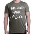 thumbnail image 1 of Shop4Ever Men's Girlfriend Fiance Wife Wedding Graphic T-shirt XXX-Large Charcoal, 1 of 5