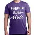 thumbnail image 1 of Shop4Ever Men's Girlfriend Fiance Wife Wedding Graphic T-shirt XXXXX-Large Purple, 1 of 5