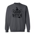 thumbnail image 1 of Shop4Ever Men's Good Witch "Black" Halloween Costume Crewneck Sweatshirt XX-Large Charcoal, 1 of 5