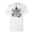 thumbnail image 1 of Shop4Ever Men's Good Witch "Black" Halloween Costume Graphic T-shirt Small White, 1 of 5