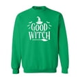 thumbnail image 1 of Shop4Ever Men's Good Witch "White" Halloween Costume Crewneck Sweatshirt Small Irish Green, 1 of 5