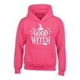 thumbnail image 1 of Shop4Ever Men's Good Witch "White" Halloween Costume Hooded Sweatshirt Hoodie XXX-Large Heliconia Pink, 1 of 5