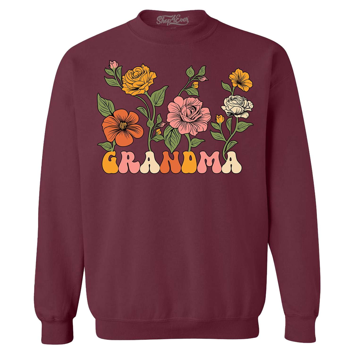 Floral Sweatshirts fond Aesthetic Wildflower