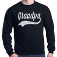 thumbnail image 1 of Shop4Ever Men's Grandpa Classic Baseball Father's Day Crewneck Sweatshirt Large Black, 1 of 5