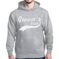 thumbnail image 1 of Shop4Ever Men's Groom's Crew Baseball Wedding Hooded Sweatshirt Hoodie XX-Large Sports Grey, 1 of 5