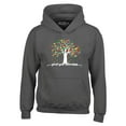 thumbnail image 1 of Shop4Ever Men's Grow Your Awareness Autism Puzzle Tree Hooded Sweatshirt Hoodie XXX-Large Charcoal, 1 of 5