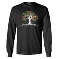thumbnail image 1 of Shop4Ever Men's Grow Your Awareness Autism Puzzle Tree Long Sleeve Shirt Large Black, 1 of 5