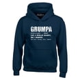 thumbnail image 1 of Shop4Ever Men's Grumpa Definition Grumpy Grandpa Hooded Sweatshirt Hoodie Large Navy, 1 of 5